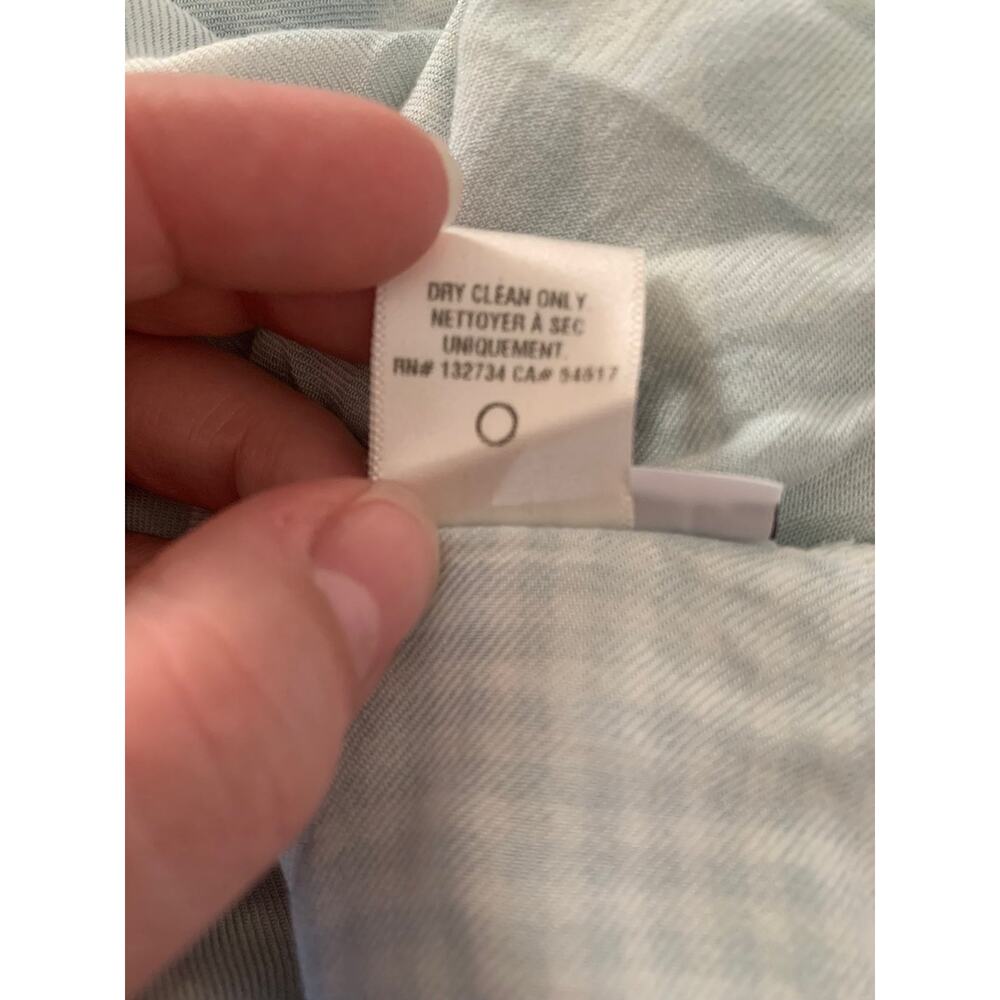 Cloth & stone womens large blue plaid dress shift sleeveless white - Picture 9 of 9